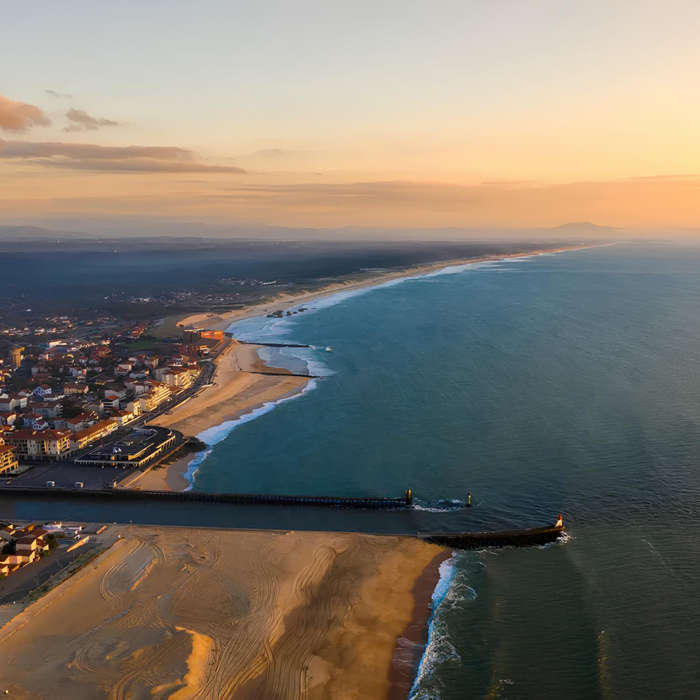 vue aerienne plages capbreton © Landes Atlantique Sud